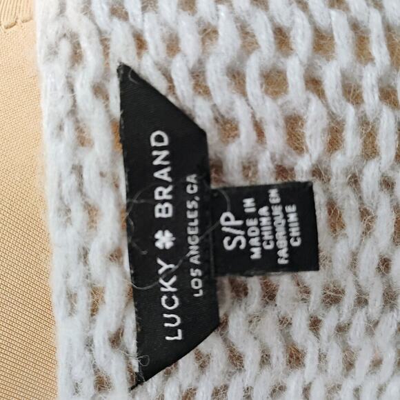 Lucky Brand Sweater Bold Stripe Pullover Multicolor Sz S wool blend - Picture 12 of 13